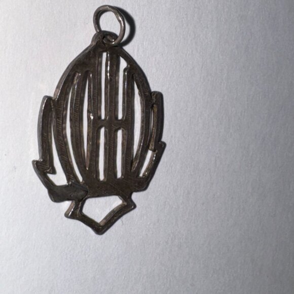 Open Sterling Silver Harley Davidson Pendant - Picture 11 of 16